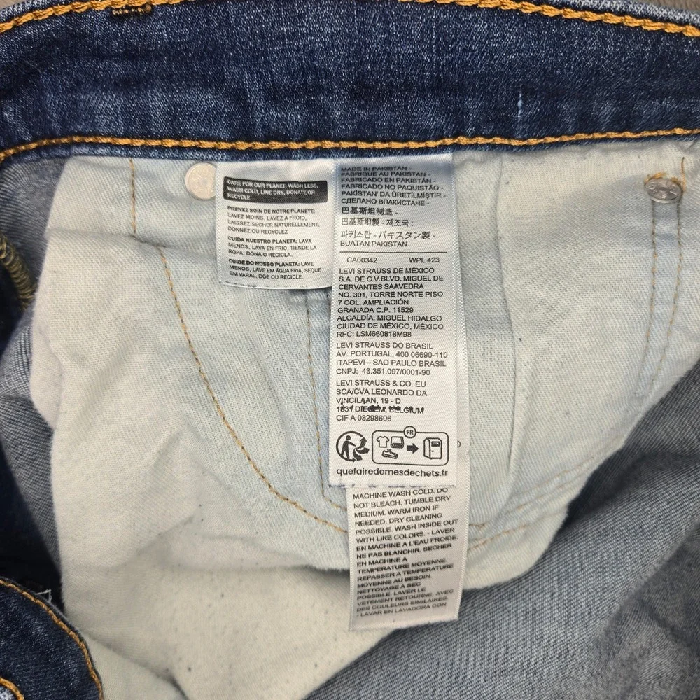 Levis 512 Slim Taper Blue Denim Jeans Mens W36 L28 Medium Wash